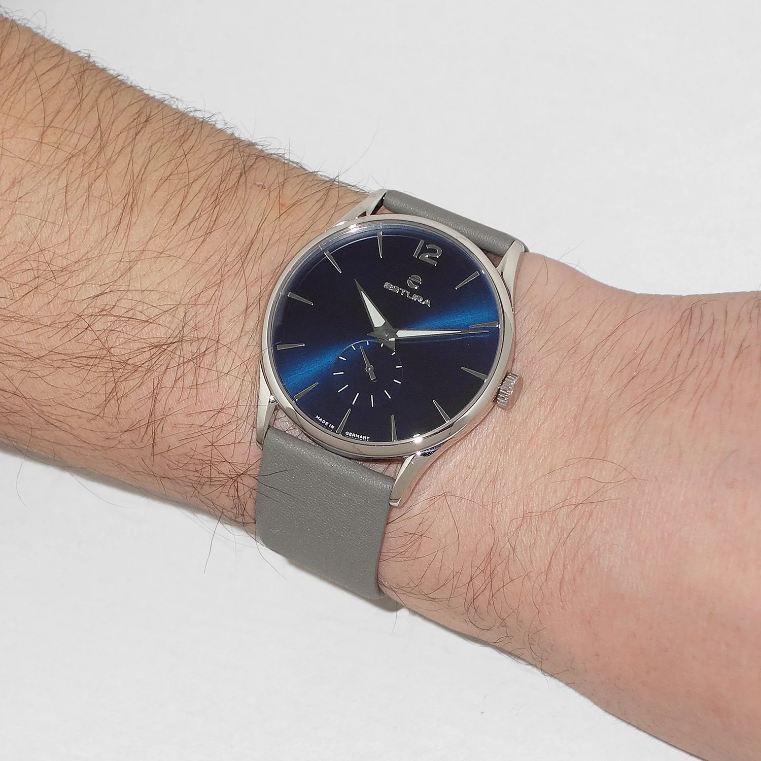 Мужские часы Estura Big Shot Timeless, сделано в Германии, 6010-03, серебряный, современный, фото №4 Мужские часы Estura Big Shot Timeless, сделано в Германии, 6010-03, серебряный, современный, фото №4