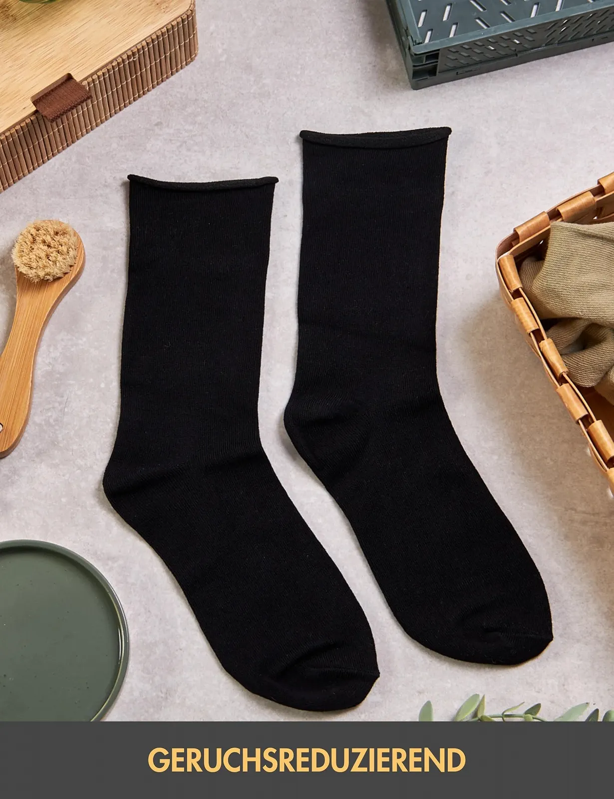 Носки Basic Treasure 5 пар Бамбуковые Женские, Черные носки, Черные носки без резинки, фото №4