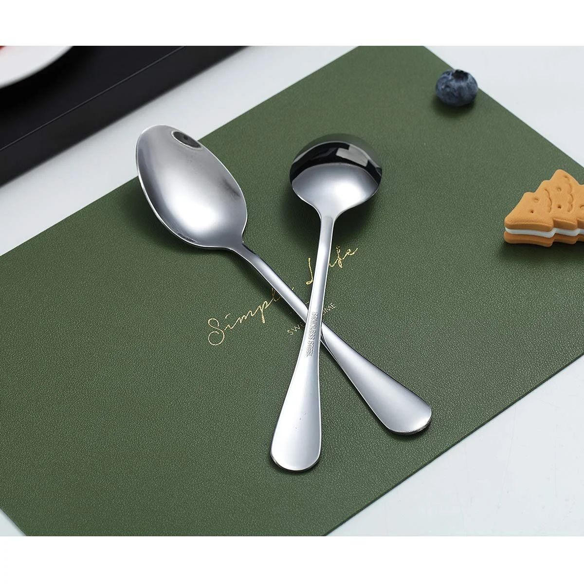 Ложка чайна Kyraton Сталь нержавіюча Золотий, набір 6 шт, фото №7