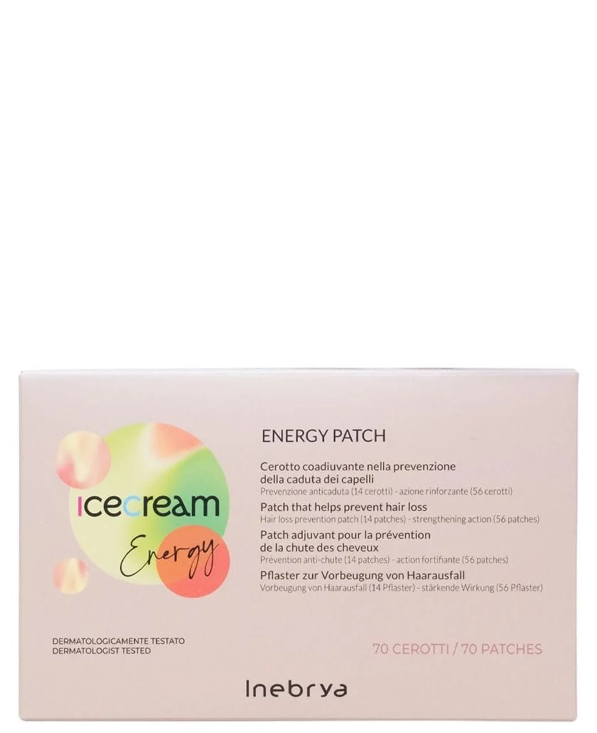 Пластирі INEBRYA Ice Cream Energy Adjuvant для волосся проти випадіння, 14 шт, Зміцнюючий ефект, 56 шт, фото №1 Пластирі INEBRYA Ice Cream Energy Adjuvant для волосся проти випадіння, 14 шт, Зміцнюючий ефект, 56 шт, фото №1
