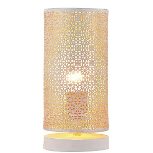 Настільна лампа Marrakech Tuza набір 2 шт. 25 см метал E27 Біла synthetic.ua - Фото 1