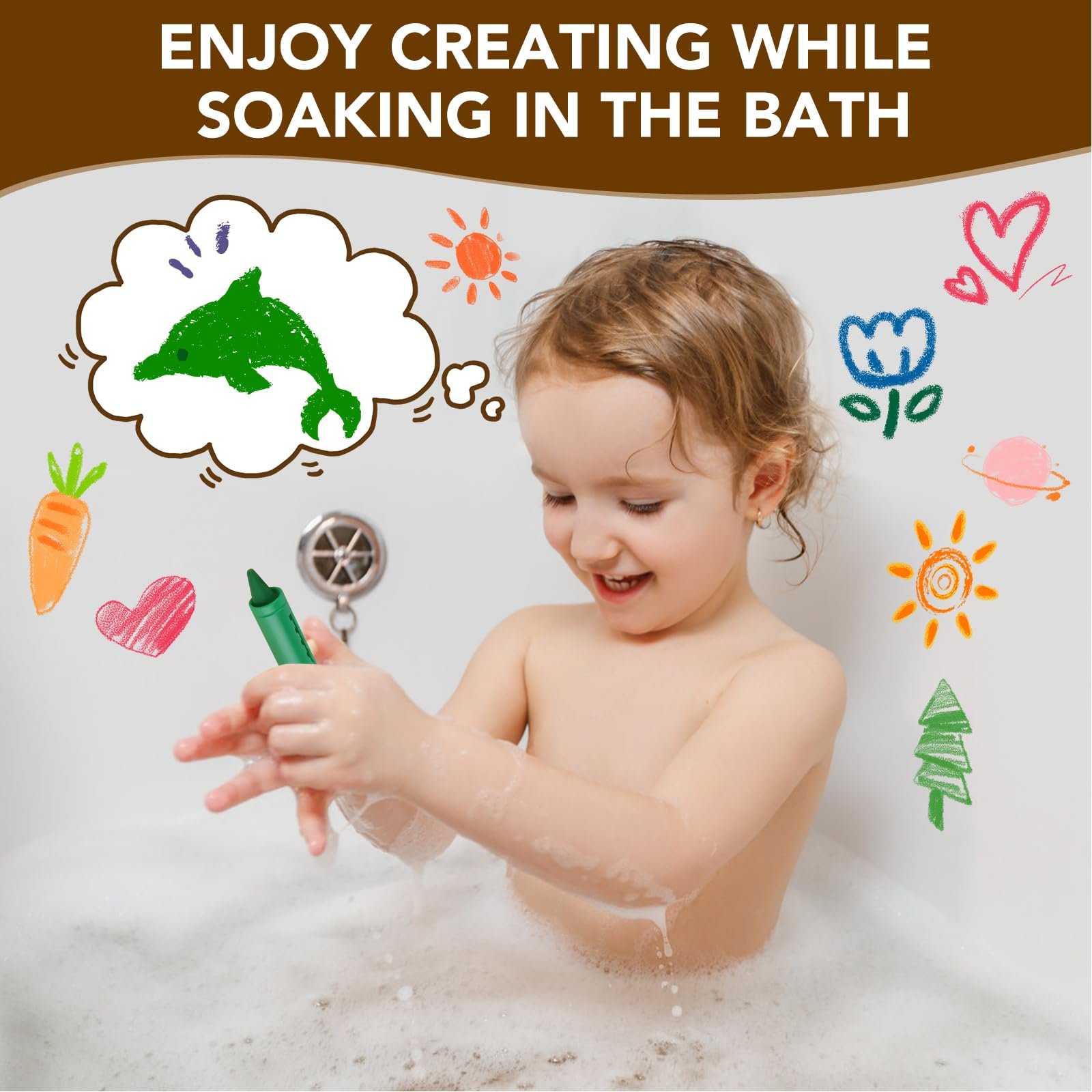 Мел для ванны 6 цветов, фото №2