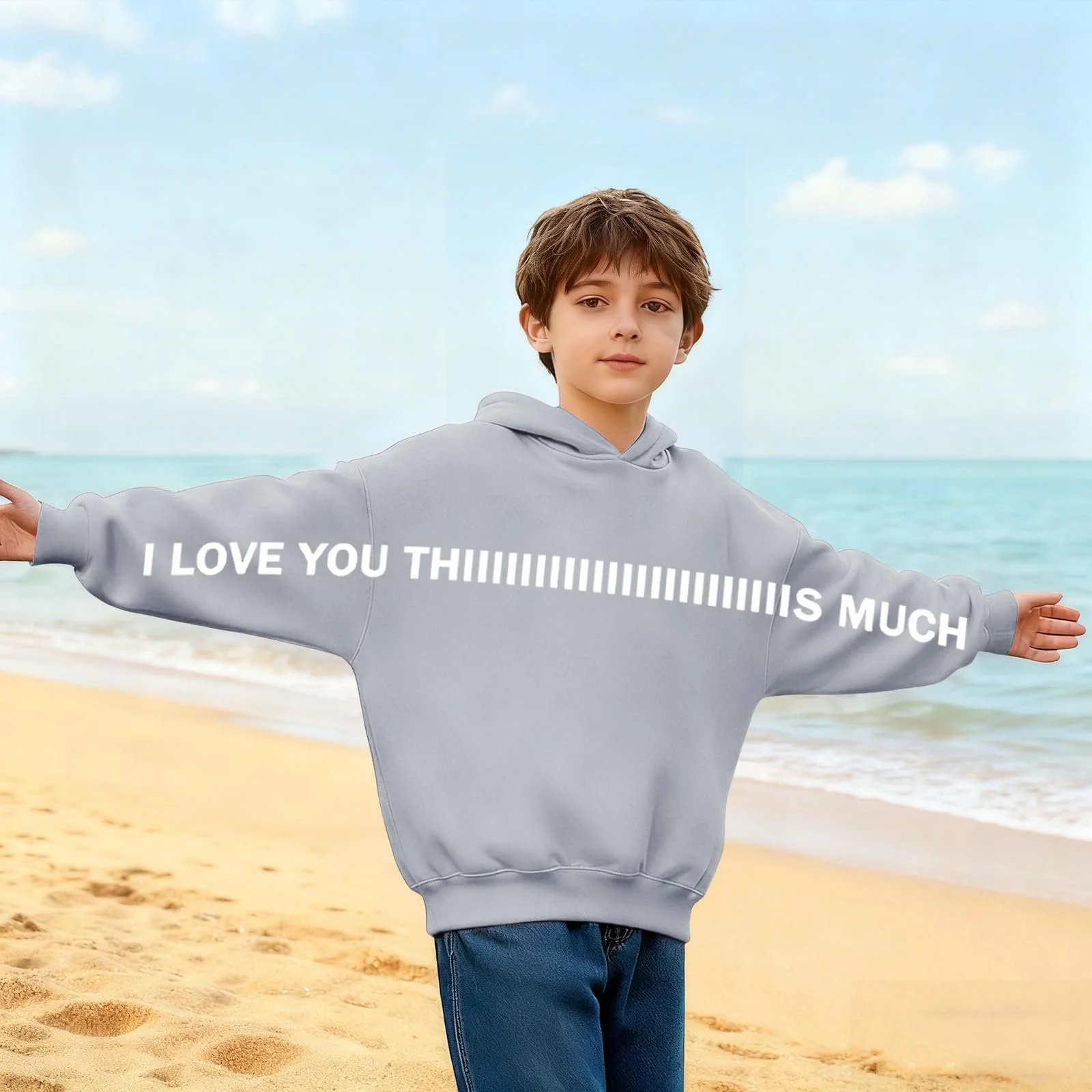 NZYIHAO Толстовка для дівчинки з принтом літер, фото №7