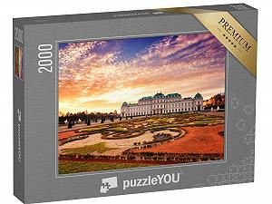 Пазл puzzleYOU Austria Collection Belvedere, Vienna, View of the Upper Castle and the Royal Garden 2000 элементов - Фото 1