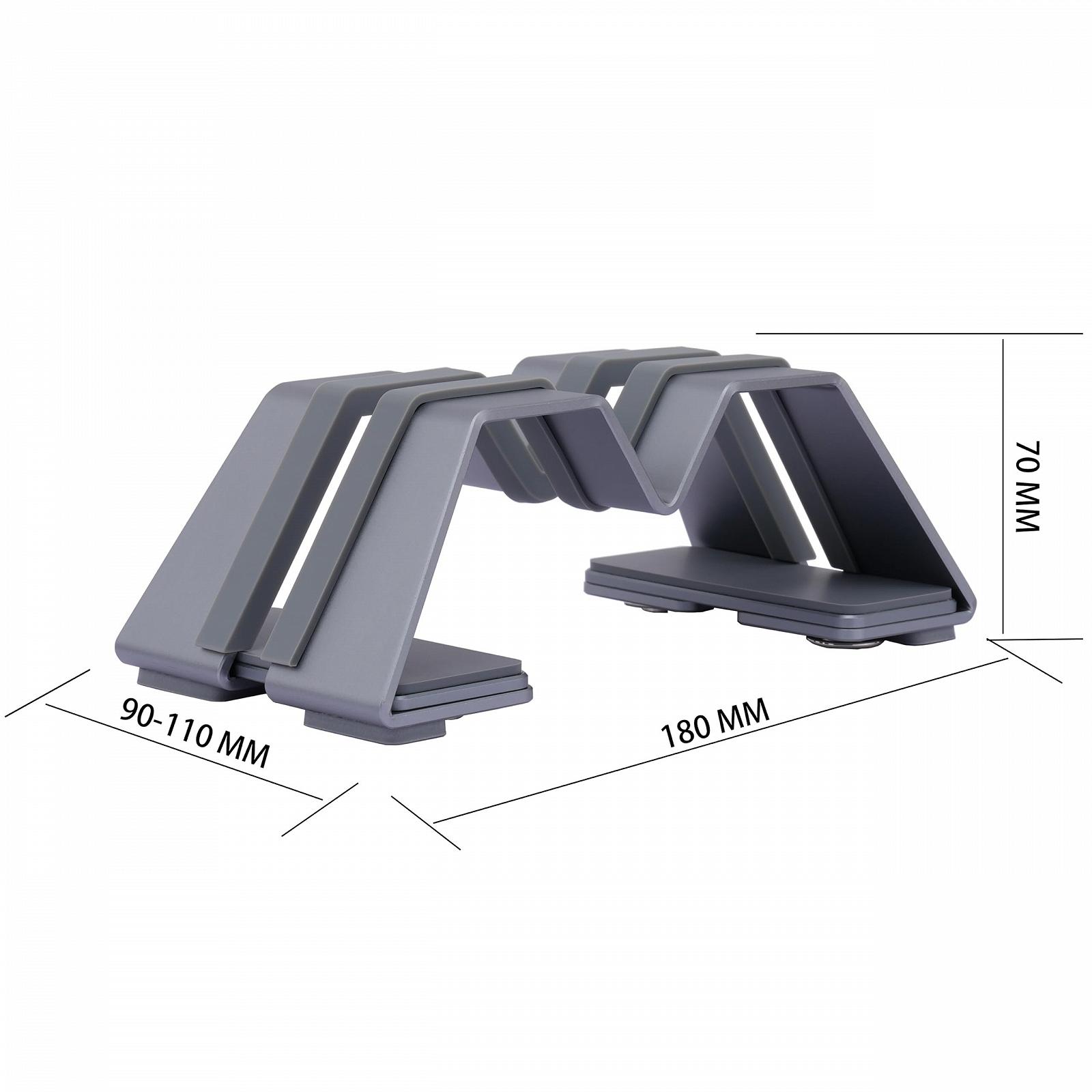 Вертикальна підставка для ноутбука M-подібна регульована - Алюміній, Універсальна для MacBook та всіх ноутбуків, фото №5