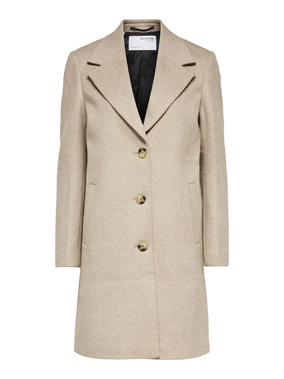 Пальто SELECTED FEMME Женское Однобортное, фото №1 Пальто SELECTED FEMME Женское Однобортное, фото №1