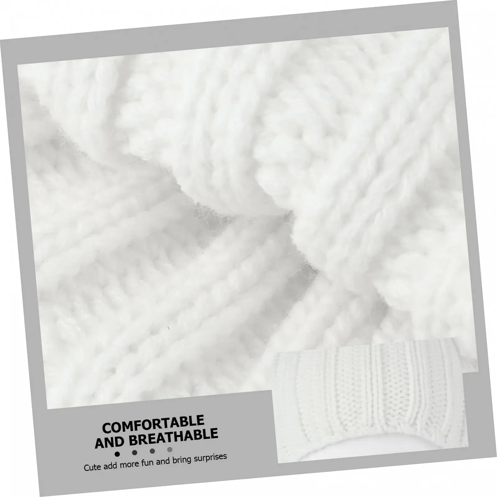 Шапка OATIPHO Вязаная из акрилового волокна для девочек, фото №4 Шапка OATIPHO Вязаная из акрилового волокна для девочек, фото №4