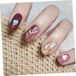 Украшение для ногтей Сердце Housoutil 3D смола synthetic.ua - Фото 1