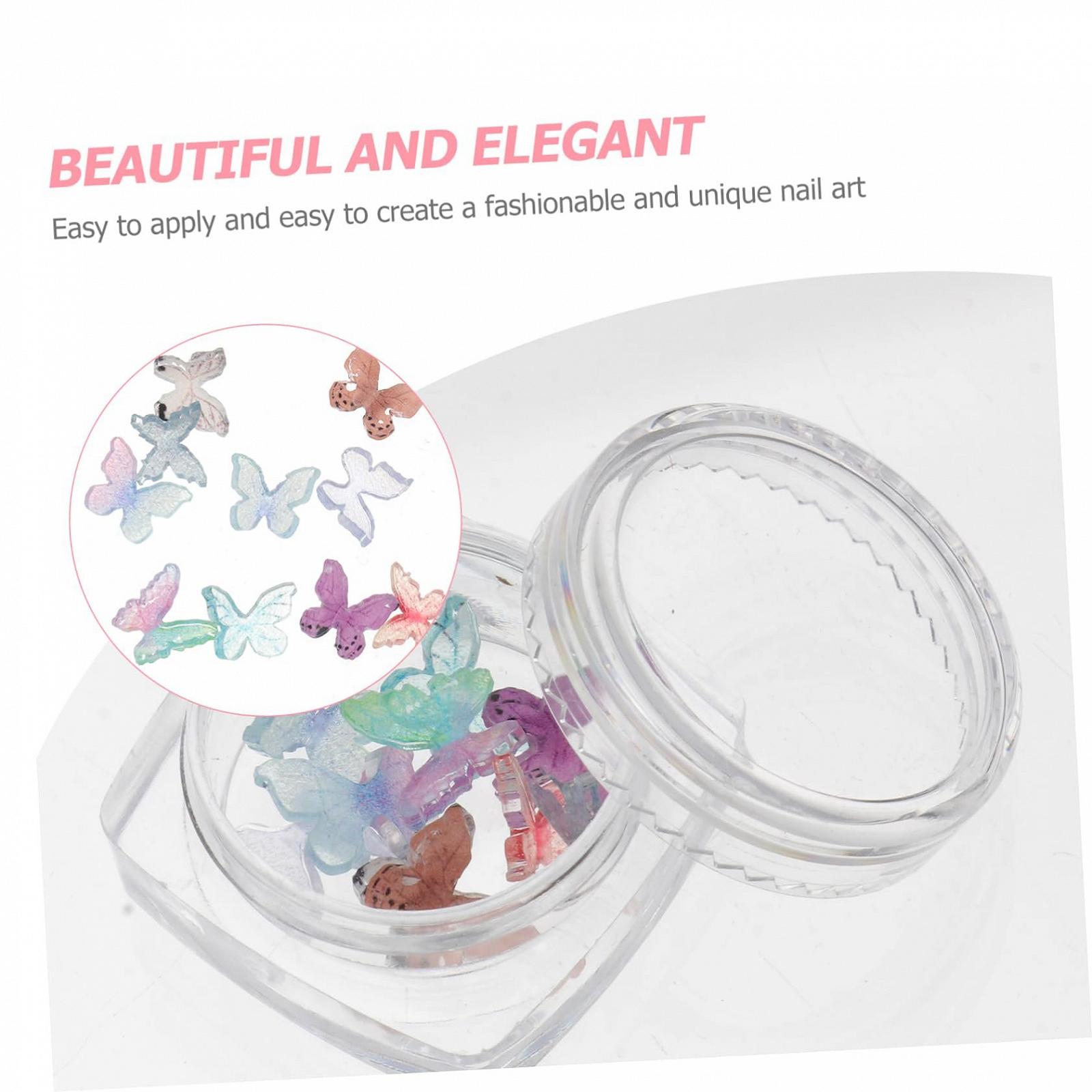 Прикраси для нігтів Метелики WOONEKY Різнокольорові, фото №9