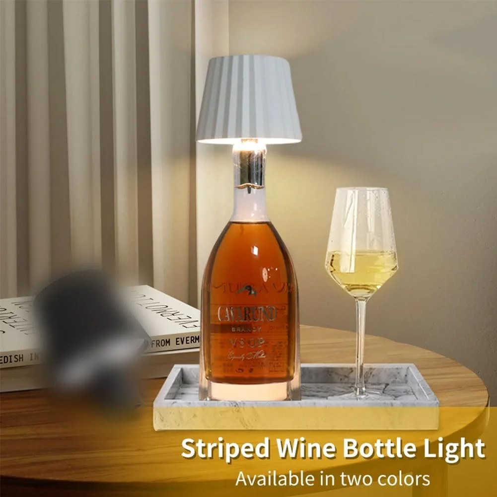 Лампа для пляшок LED 2 шт акумуляторна сенсорна димерована, фото №3