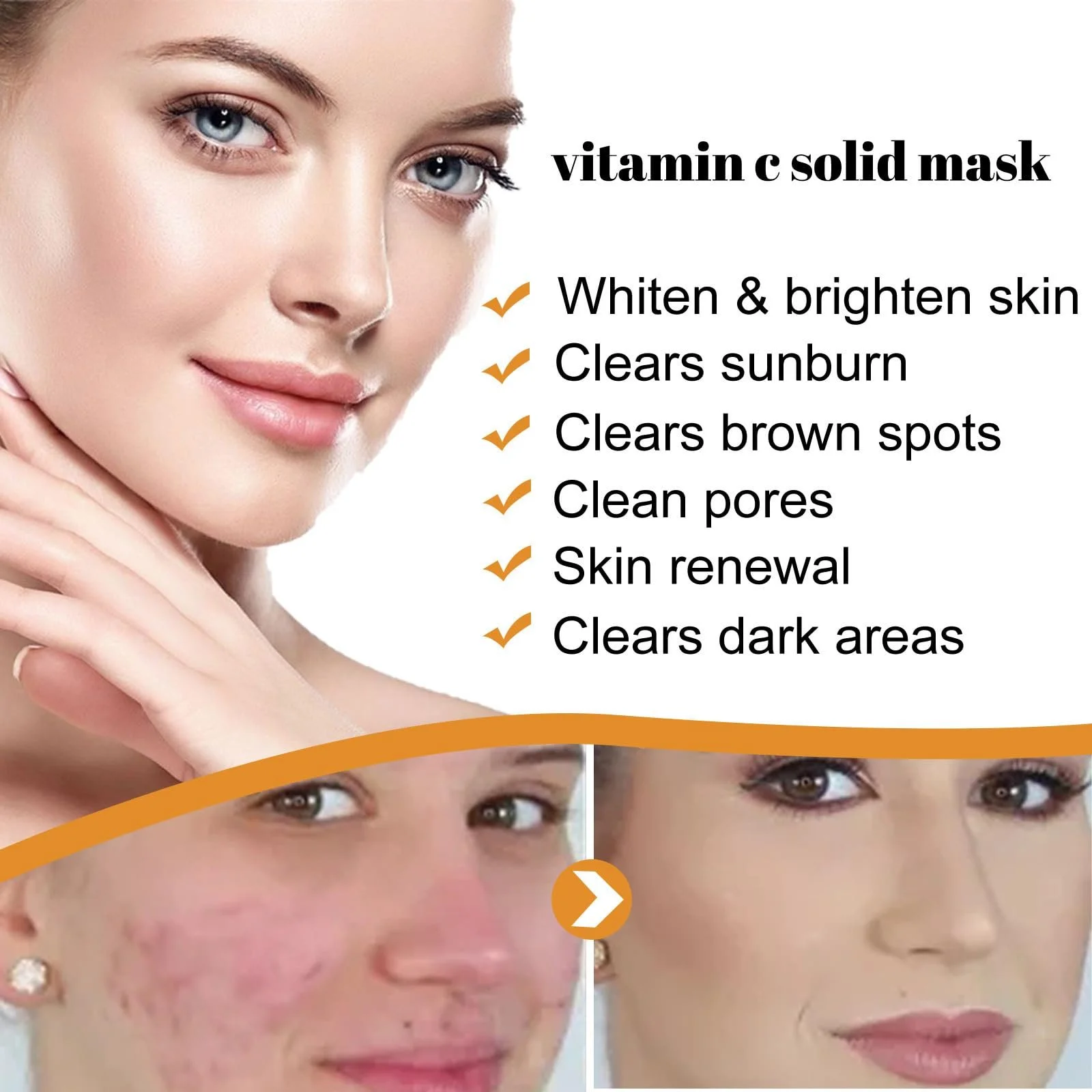 Маска для обличчя для освітлення та видалення плям, фото №5