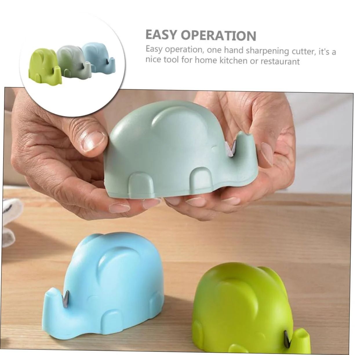 Точилка для ножей 5 наборов цветная пластиковая 3 шт x 5, фото №6