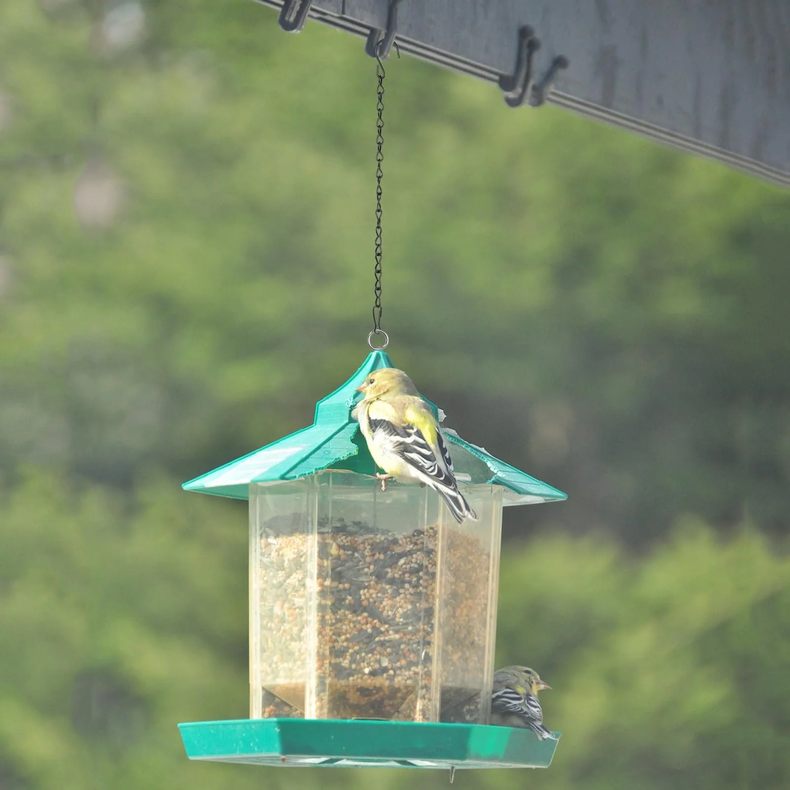 Ланцюги для підвісних кошиків 6 шт. 50 см металеві з гачками, фото №6