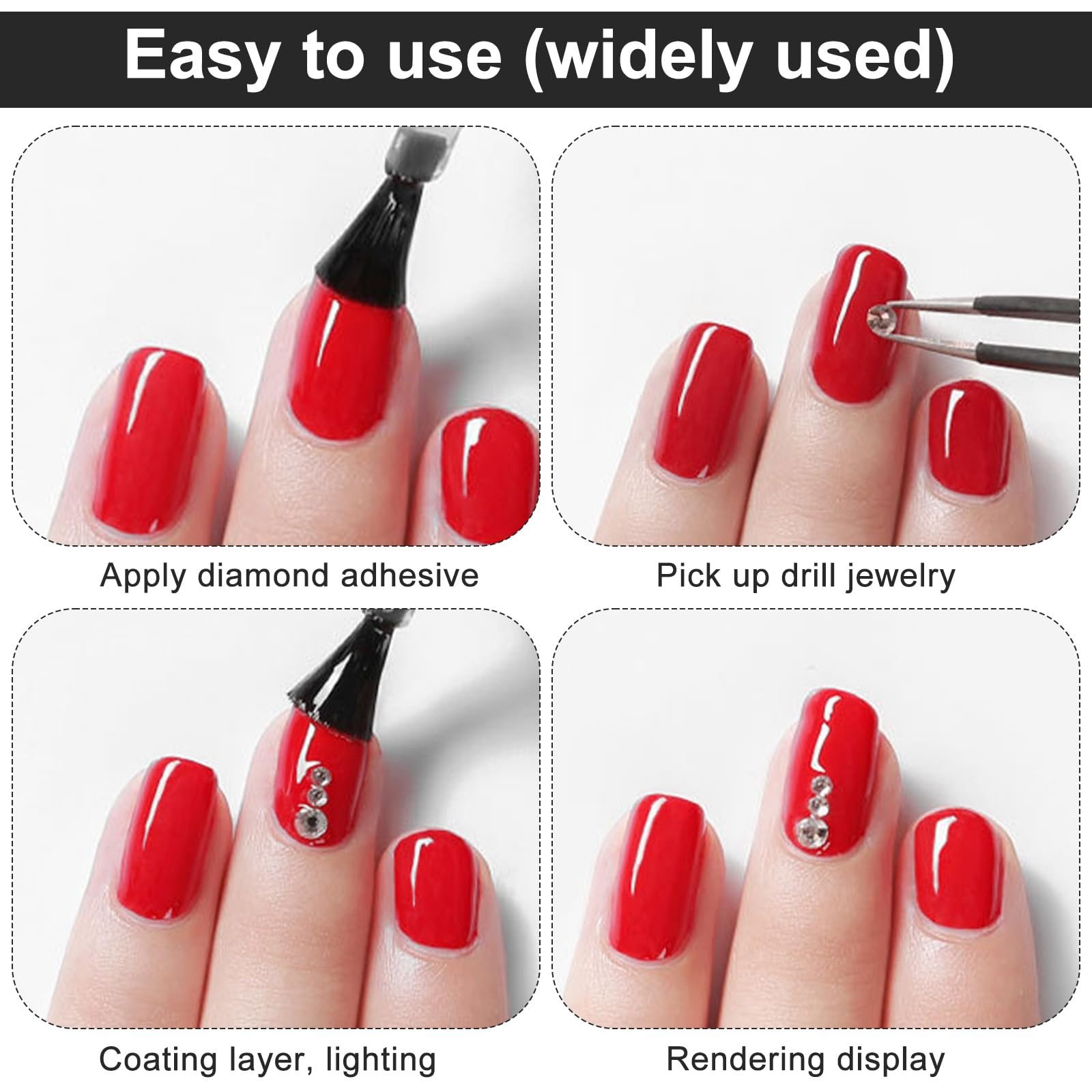 Стразы для ногтей 4200 штук Разноцветные, фото №3