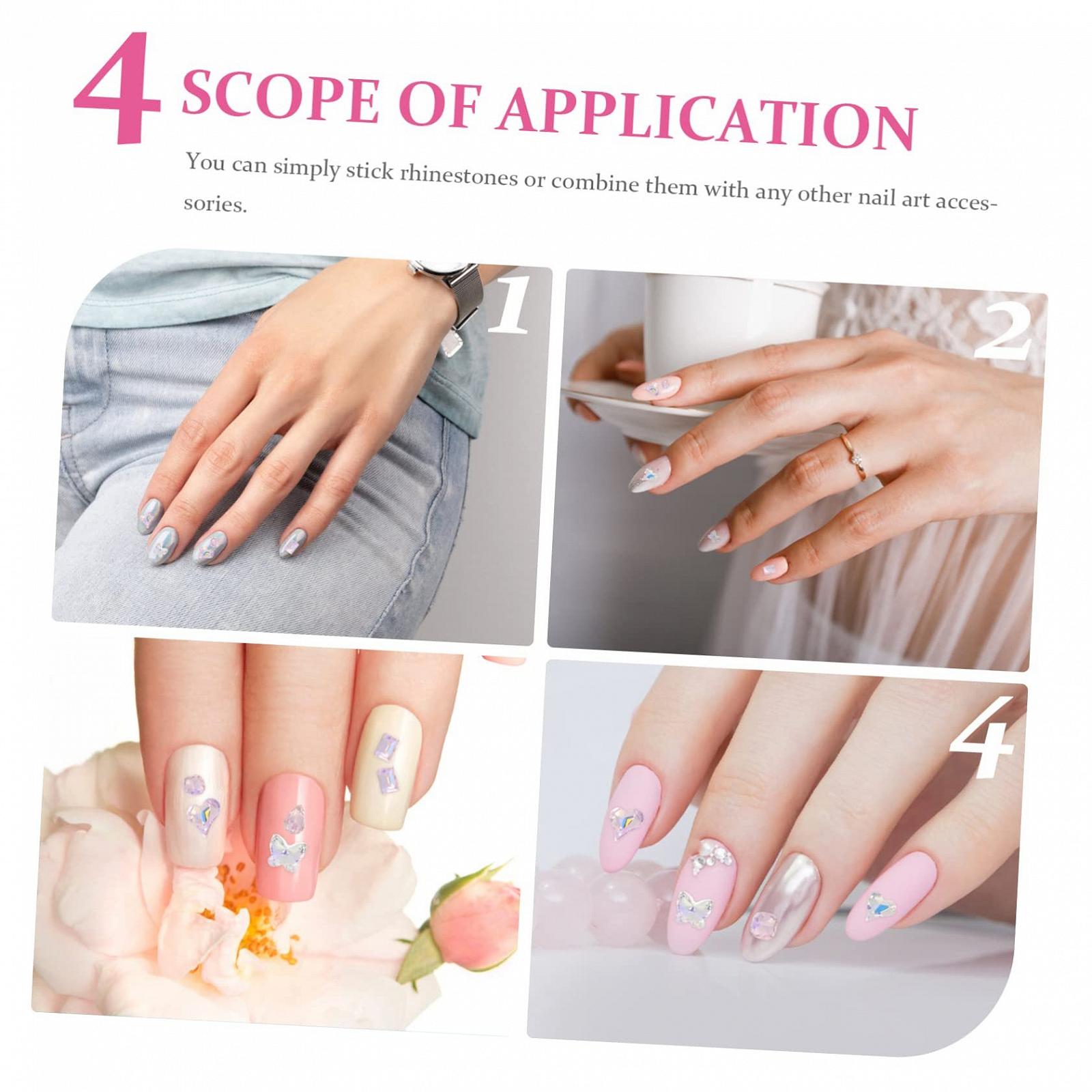 Стразы FRCOLOR Плоские для ногтей 160 штук Прозрачный Класс, фото №3