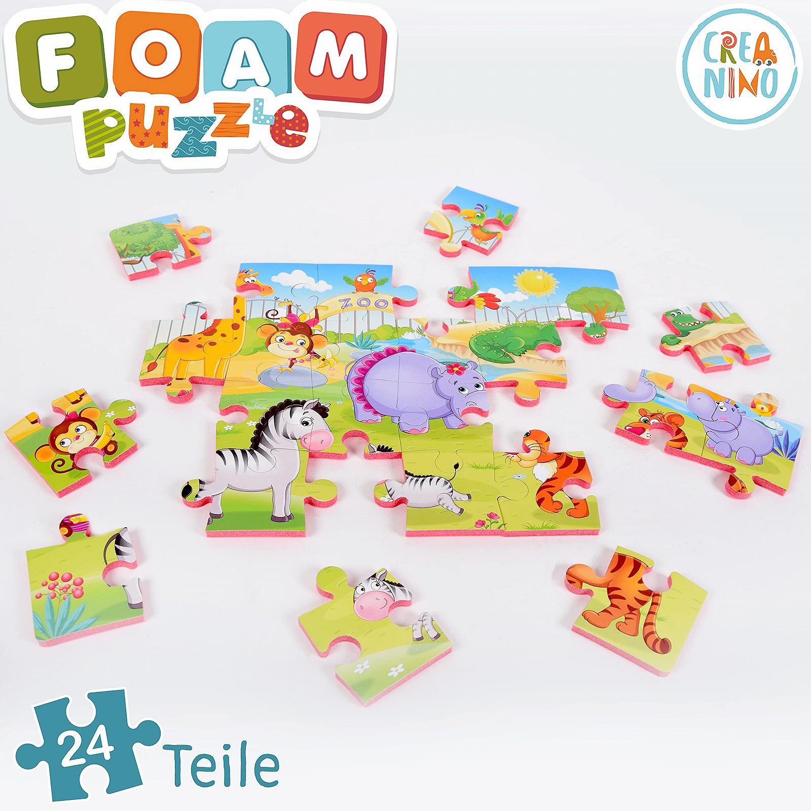 Пазл мягкий Zoo 24 детали, фото №3