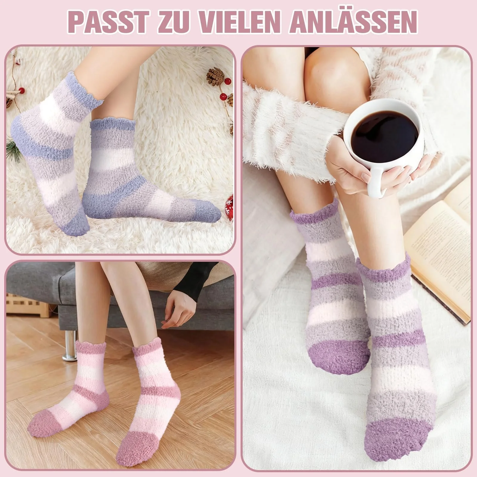 Набір шкарпеток Cuddly для жінок, 5 шт, фото №6