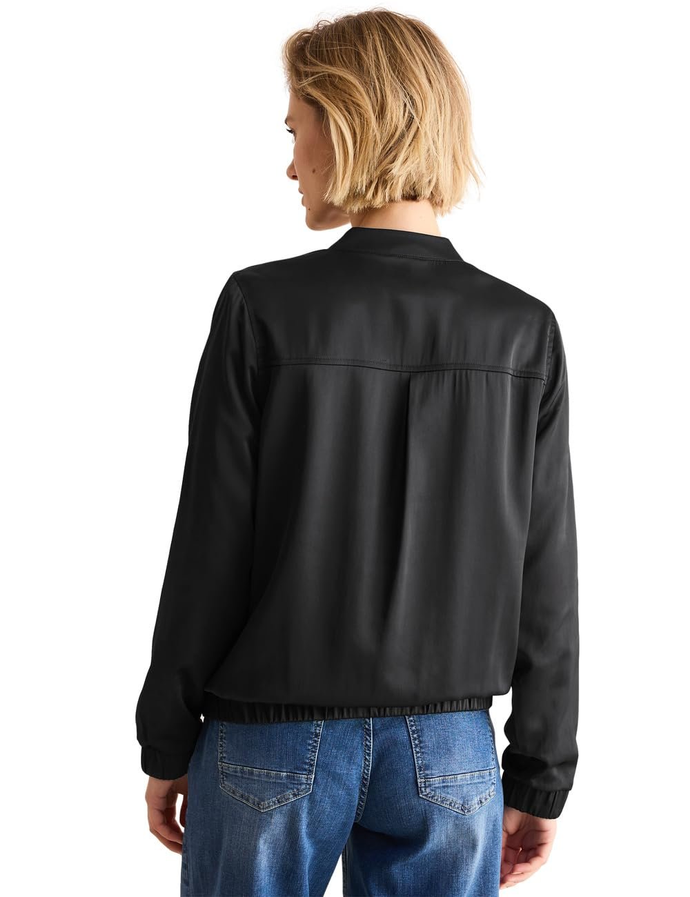 Жіноча куртка-бомбер Cecil атласна, фото №2