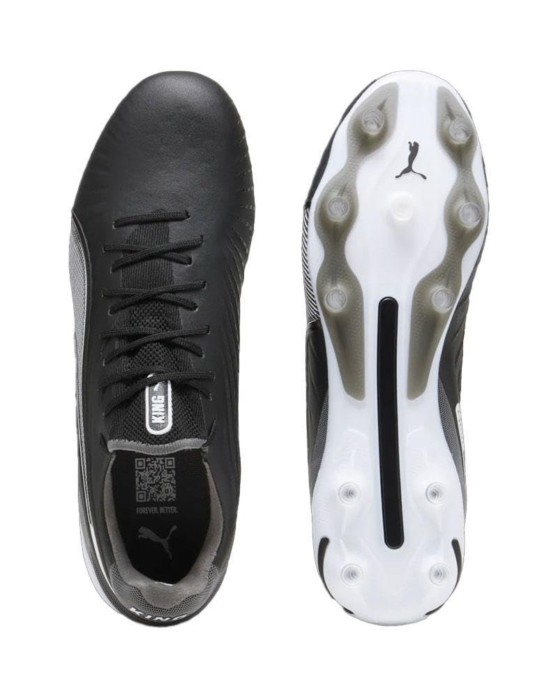 Бутси PUMA King Ultimate FG/AG Volume Up Unisex, чорний/білий/холодний темно-сірий, фото №3
