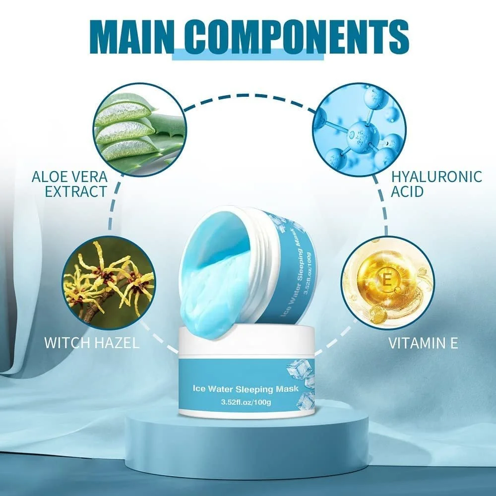 Маска для сну Jskin Beauty Hydra Moist Ice Water (2 шт), фото №6