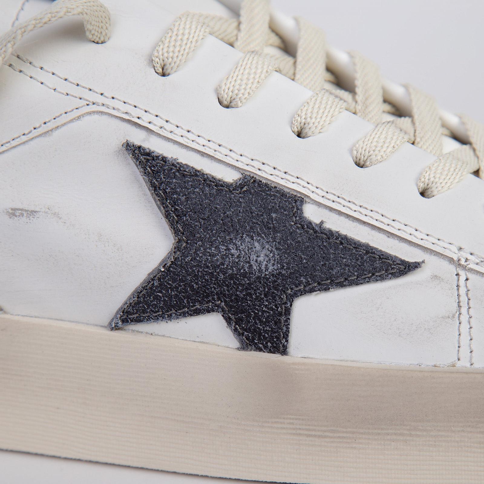 Кросівки Golden goose Stardan Leather Low Top Sneakers White Grey 44, фото №4