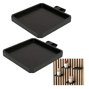 Тримачі для рослин на акустичні панелі Pack of 2 Квадратні Чорні - Фото 1