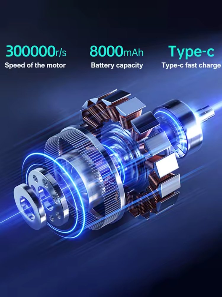 Портативный турбовентилятор Violent MR Pulsar Turbo Jet Fan 300000 RPM Black, фото №5