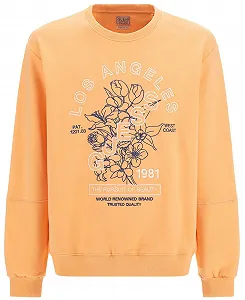 Мужской свитшот GUESS Originals / Оранжевый / Размер L - Фото 1