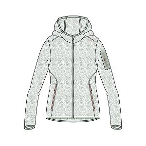 Женская куртка CMP Giacca in Knit-Tech Da Donna Con Cappuccio Fisso - Фото 1