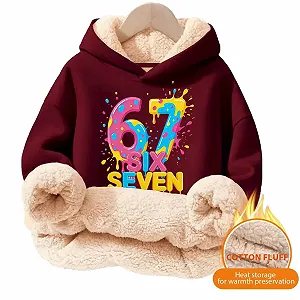 Толстовка 67 Prints, Пуловер для подростков, Зима 176, Худи, 134 Essentials Свитеры, Теплый Худи, 152 Детская одежда, Флисовый джемпер для мальчиков, Джемпер, Флисовая куртка, 140 Футболки synthetic.ua - Фото 1