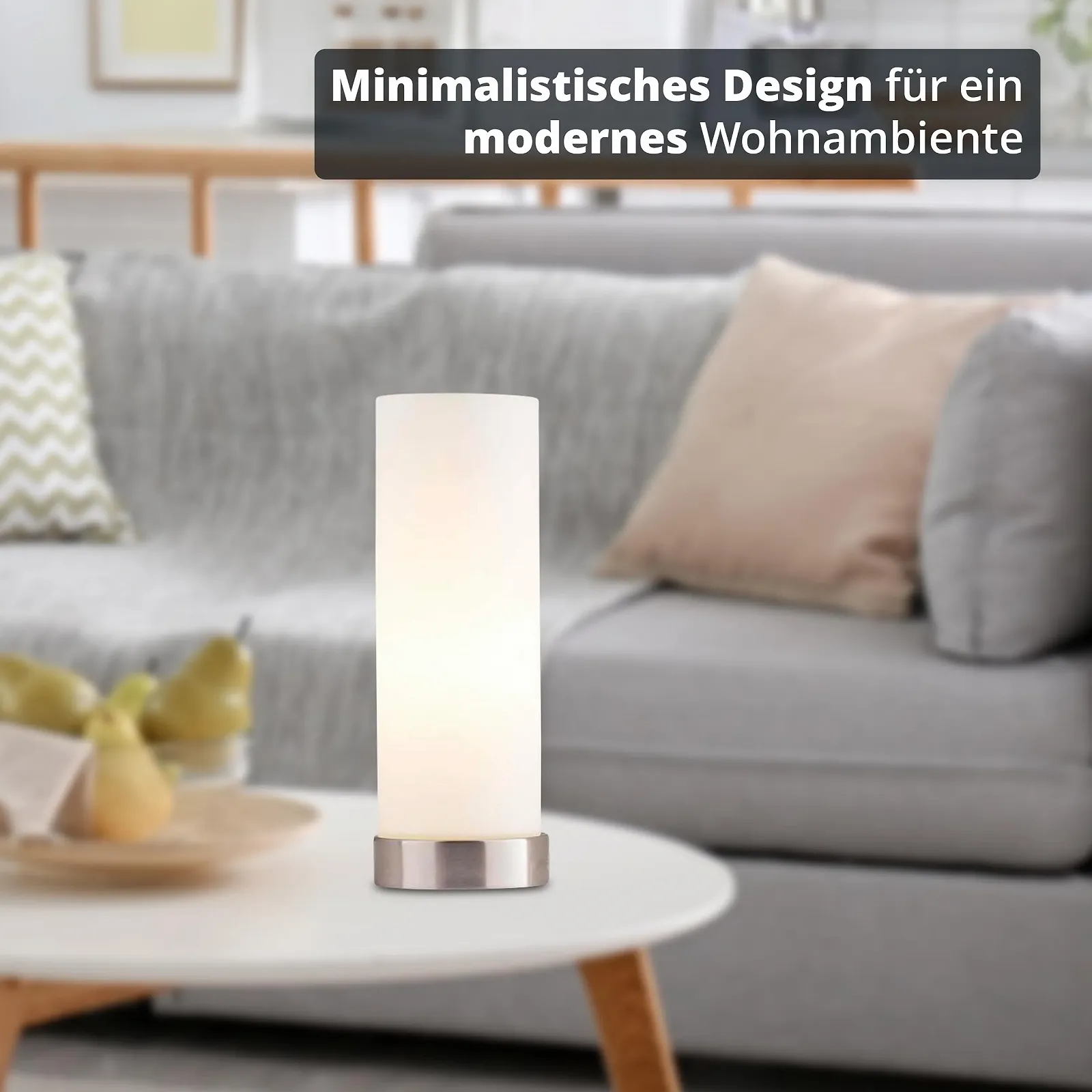 Настільна лампа KHG Basic Modern Pop E14 10.5 см Срібляста, фото №5