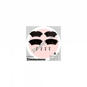 Комплект гальмівних колодок, дискове гальмо ZIMMERMANN 22308.175.1 - Фото 1