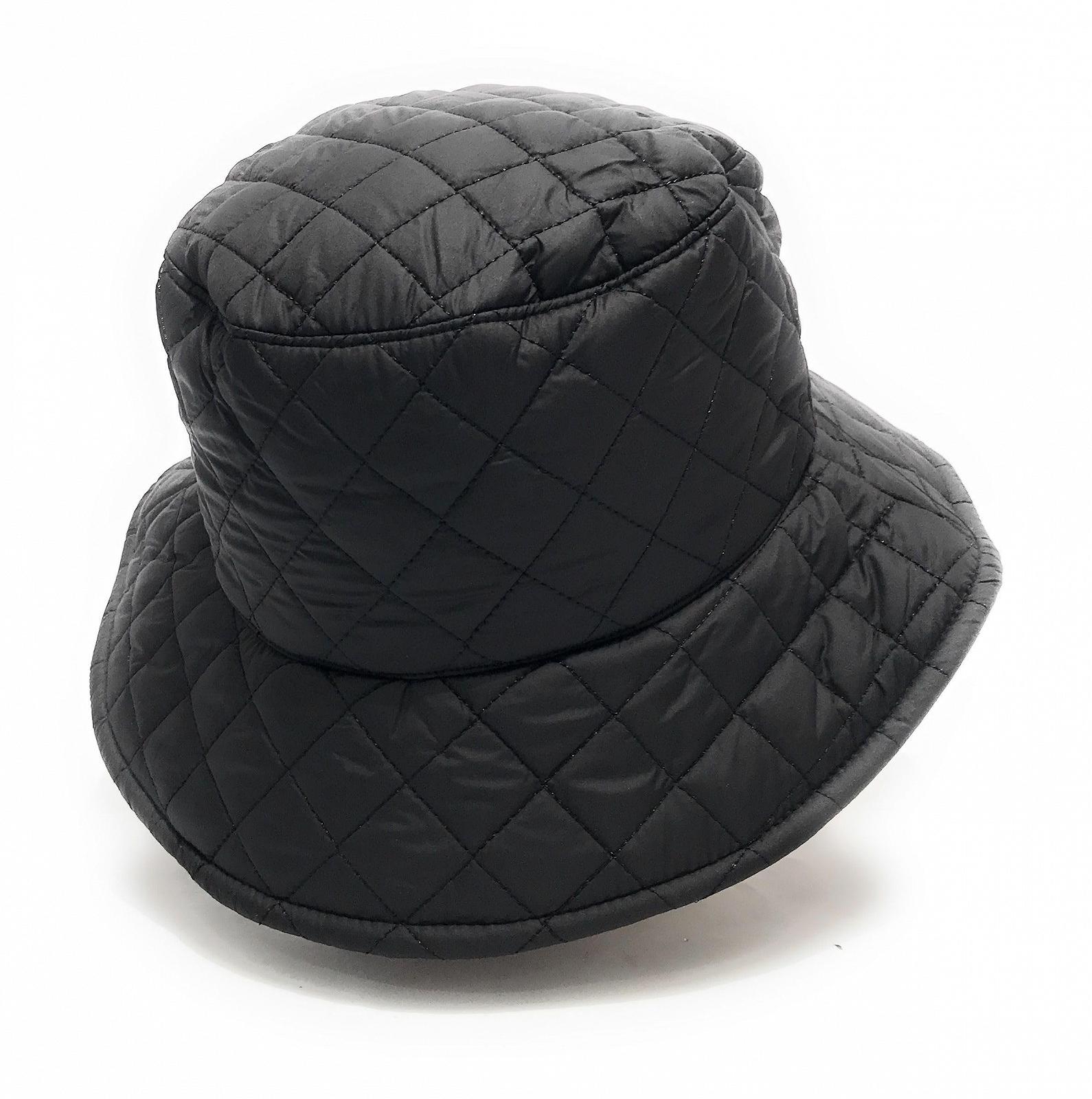 Капелюх клош стьобаний Guess rain hat black C25GU60 AW5193POL01 M, фото №4