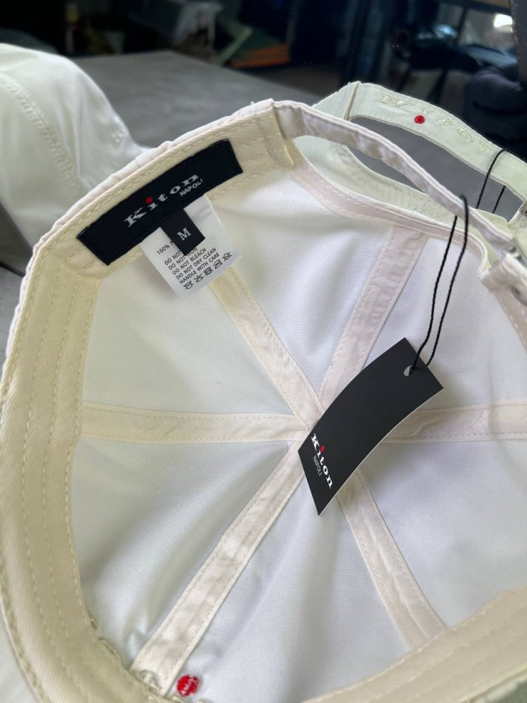 Кепка Kiton молочна gu601, фото №7