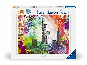 Пазл Ravensburger Postcard from New York 12000368 500 елементів City Puzzle synthetic.ua - Фото 1