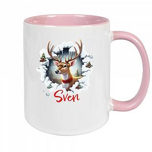 Кружка з іменем Christmas Rentier #3 Керамічна Дитяча кружка - Фото 1