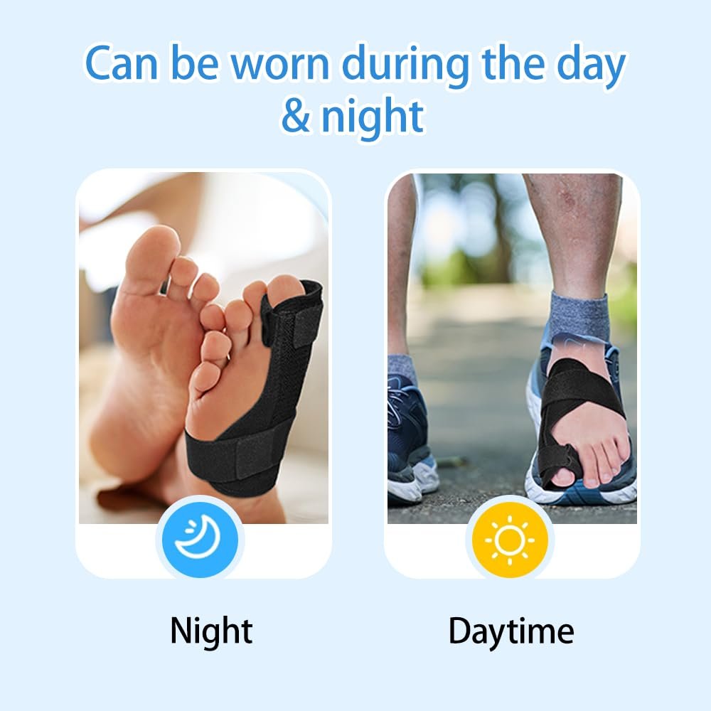 Роздільник для пальців ніг для корекції Hallux Valgus 1 пара Регульована пов'язка на шину для захисту, фото №6