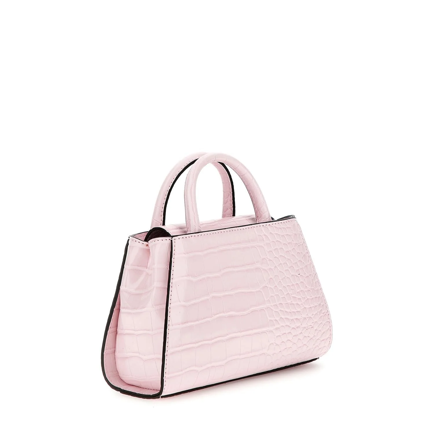 Сумка GUESS Nelka Mini Satchel Блідо-рожевий, фото №4