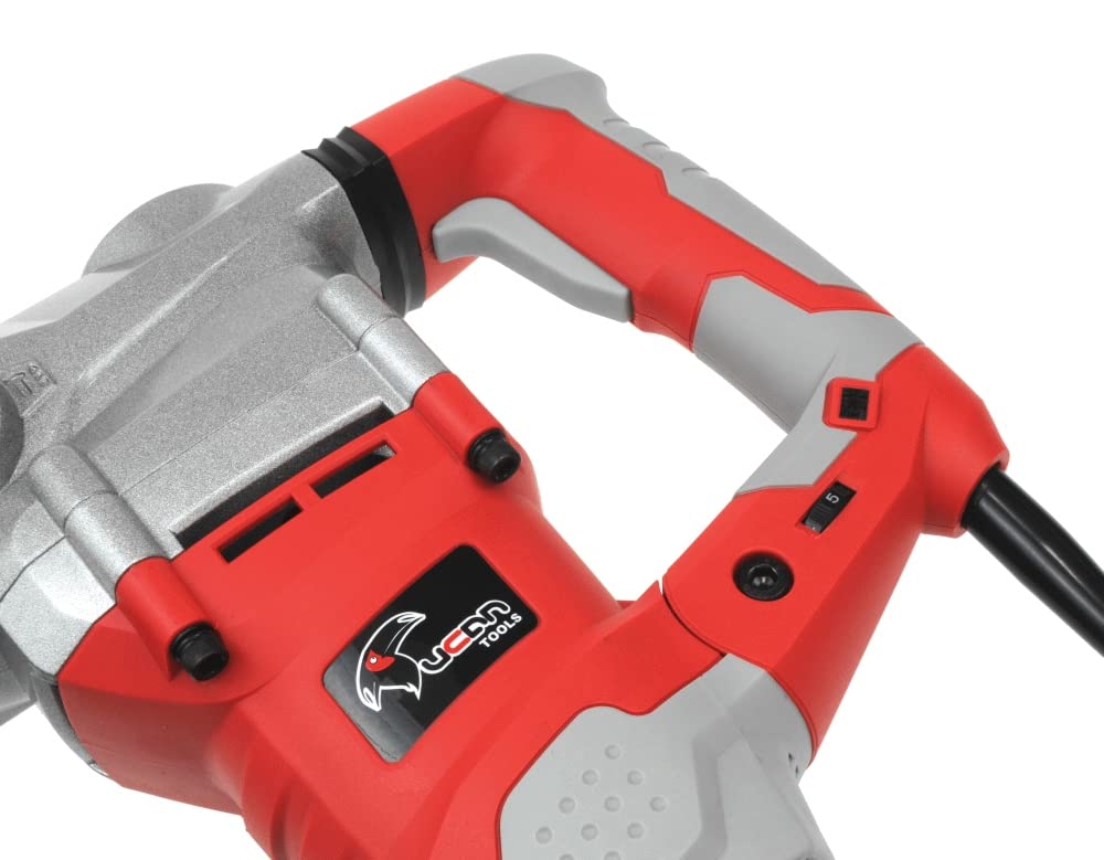 Перфоратор Rexxer Tucan SDS-Max 1600 Вт 10 Дж 6 скоростей 3530 уд/мин диаметр сверления в бетоне макс. 40 мм 2 м кабель кейс комплект, фото №4