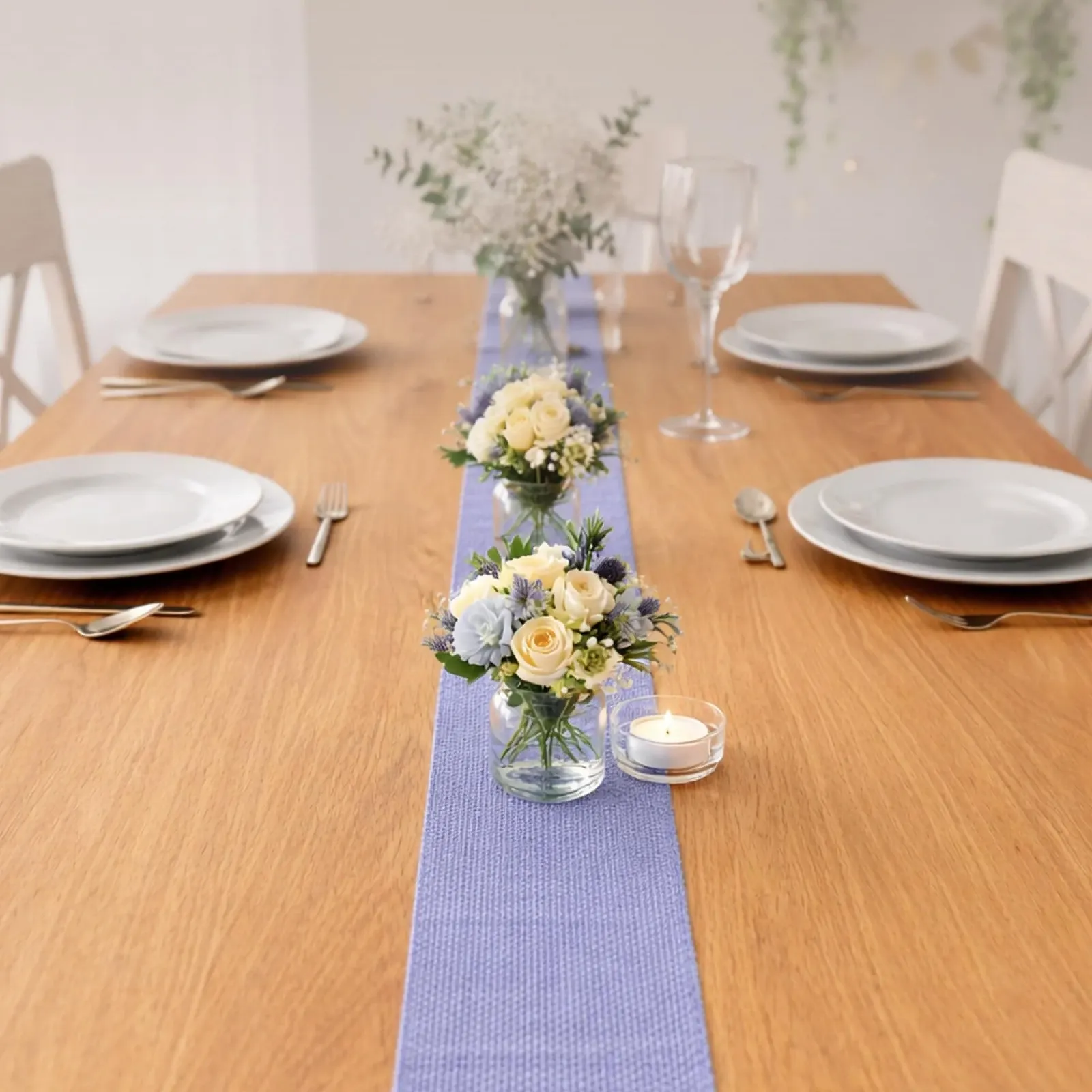 Ранер для столу Linen Look Roll 6 м x 15 см Purple, фото №8