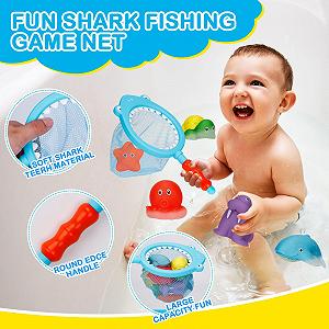 Игрушка для ванны с рыбацкой сеткой synthetic.ua - Фото 1