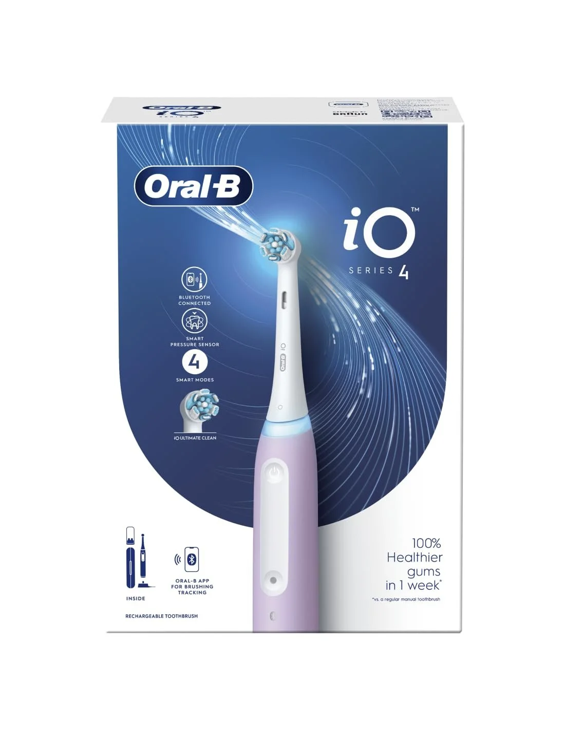 Электрическая зубная щетка Oral-B iO Series 4 Lavender Лавандовая, фото №4