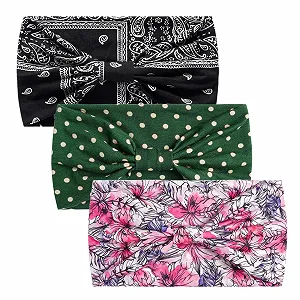 Повязка Спортивная для йоги Эластичная хлопковая широкая для женщин и девушек 16007 synthetic.ua - Фото 1