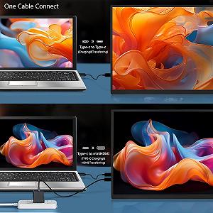 Монитор портативный 18.5" MSDONG Full HD IPS 120 Гц synthetic.ua - Фото 1