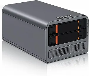 Купити Міні ПК ROUAFWIT NAS 2-Bay / Intel Processor N100 / RAM 8GB / SSD 256GB / Intel UHD Graphics / 2 x HDMI / 2 x LAN / Wi-Fi / Bluetooth / Windows 11 / Сірий - Фото 1 Міні ПК ROUAFWIT NAS 2-Bay / Intel Processor N100 / RAM 8GB / SSD 256GB / Intel UHD Graphics / 2 x HDMI / 2 x LAN / Wi-Fi / Bluetooth / Windows 11 / Сірий - Фото 1