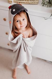 Полотенце с капюшоном Kikadu Детское С мордочкой животного 80 x 80 см synthetic.ua - Фото 1