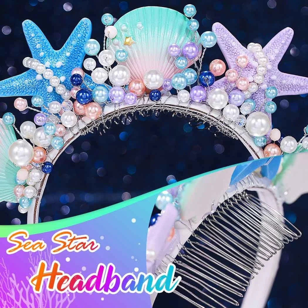 Обруч для волосся з морською зіркою, фото №5