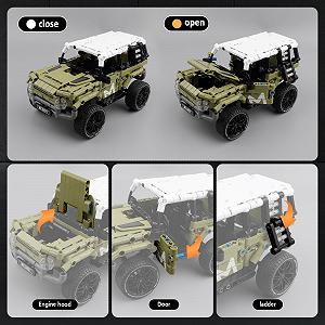 Игрушечный джип rc tech Technic строительные блоки Внедорожник 474 детали Подтягивающий мотор synthetic.ua - Фото 1