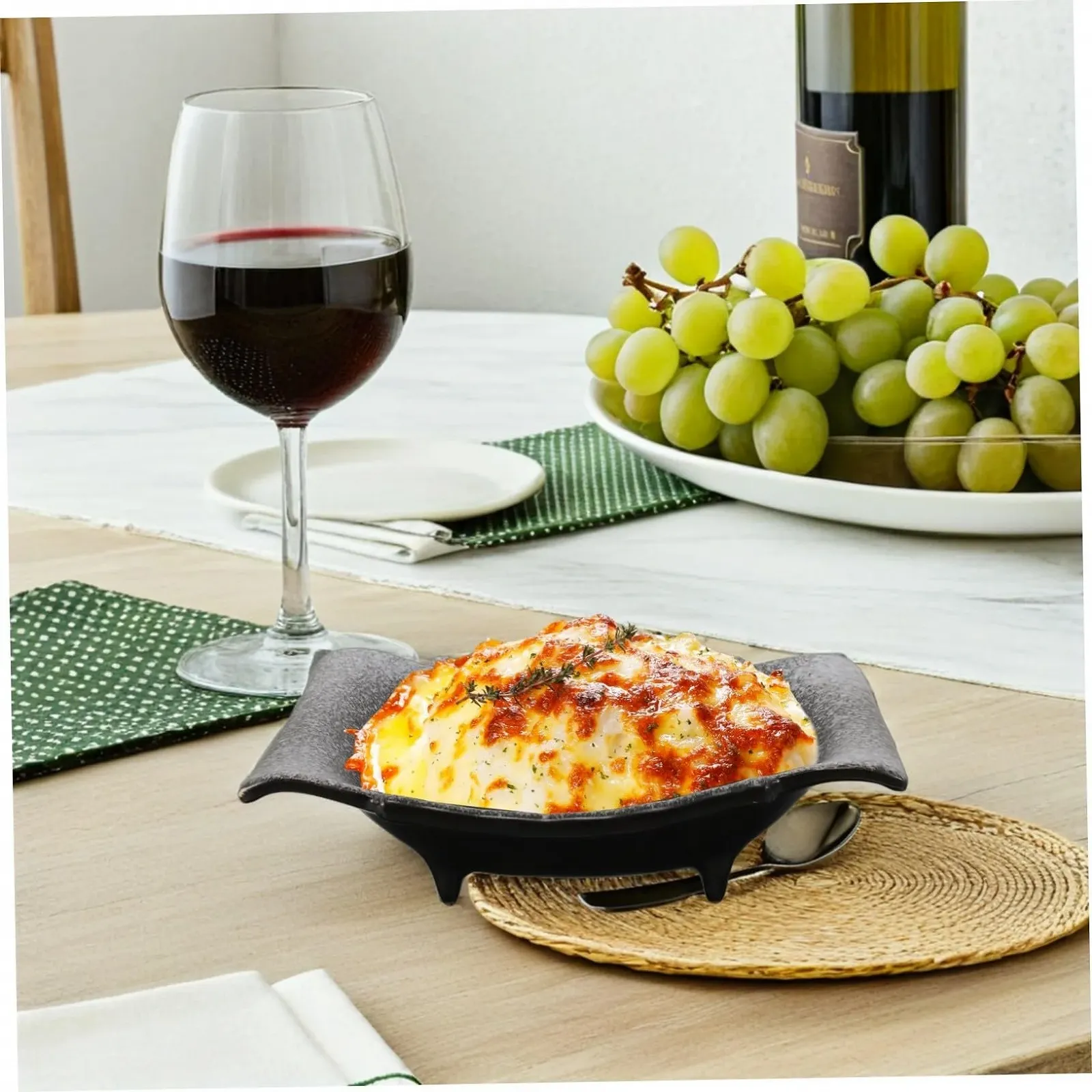 Форма для запікання GLEAVI керамічна прямокутна з ручками, фото №5