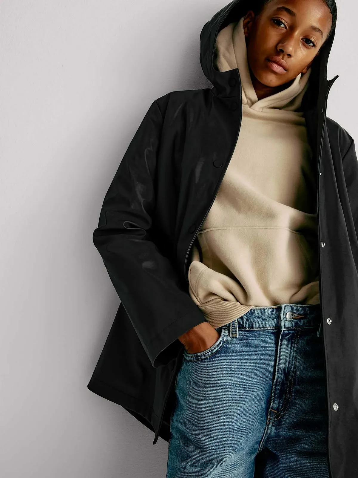 Пальто-бушлат Marks & Spencer з підкладкою зі штучного хутра, фото №4